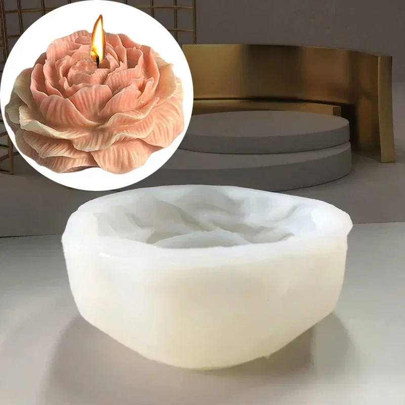 Soap Making Kit For Beginners - 특대형 3D 꽃 캔들 실리콘 몰드
