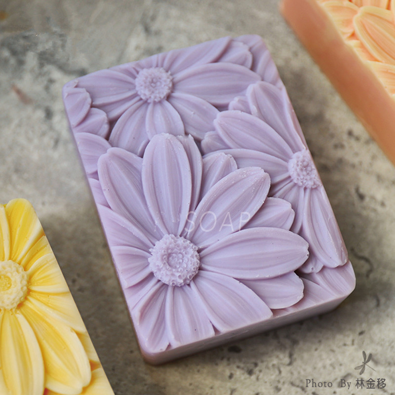 최신!! !3d 우아한 해바라기 비누 금형 직사각형 실 - Soap Making Kit For Beginners 리뷰 및 가격