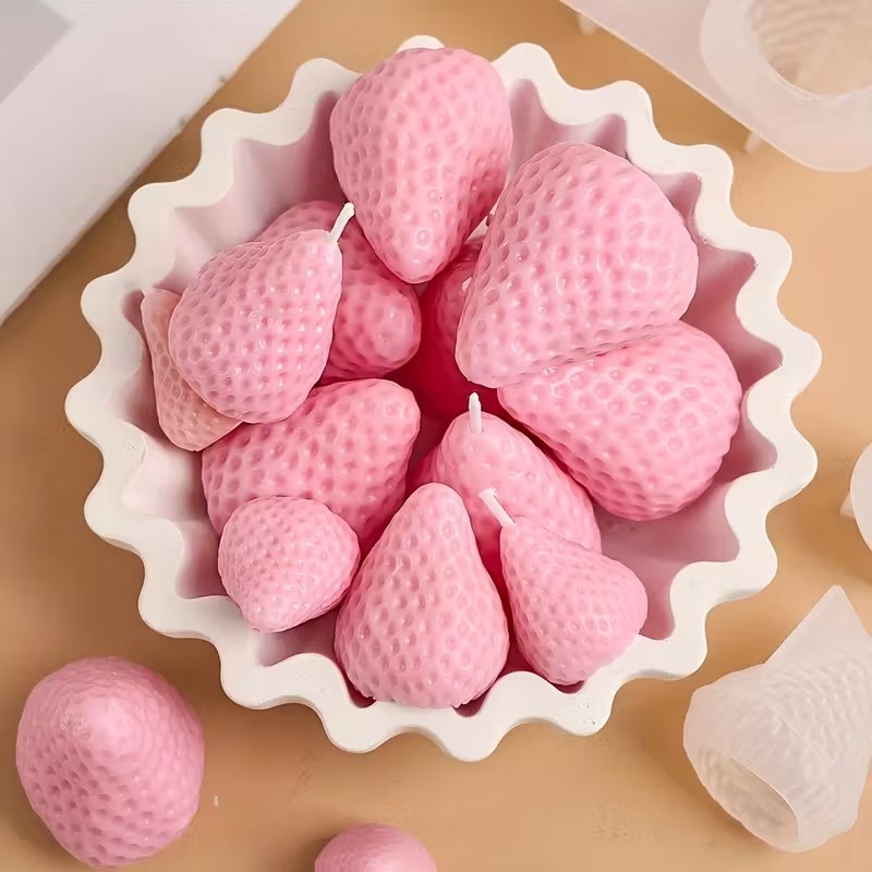 DIY 아로마테라피 비누 레진 공예용 딸기 실리콘 캔들 - Soap Making Gifts 리뷰 및 가격