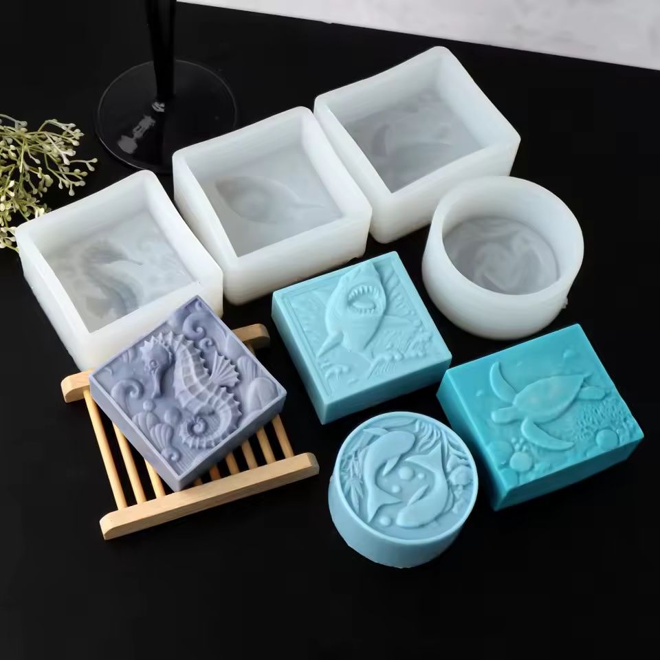 3D 해마 실리콘 비누 몰드 DIY 바다거북 상어 동물 - Soap Making Gifts 리뷰 및 가격